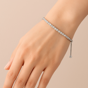 925 Sterling Silver Bracelet with Premium Rhodium Plating