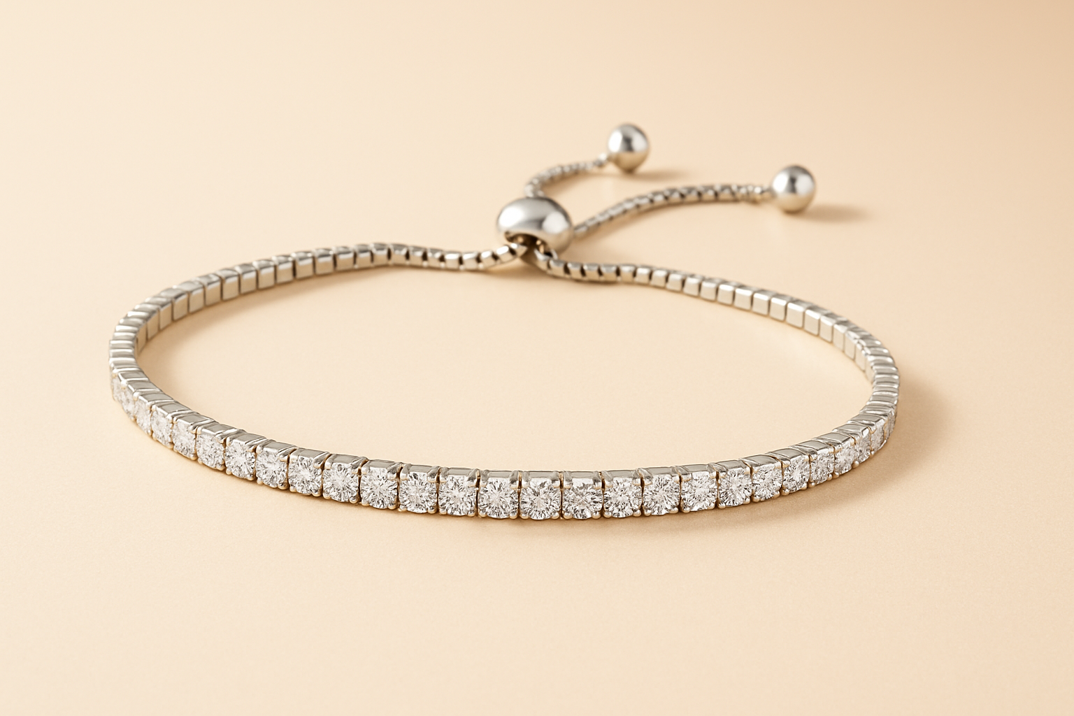 925 Sterling Silver Bracelet with Premium Rhodium Plating - Image 2